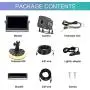 DoHonest V22 AHD 1080P RV Backup Camera Kit 7 LCD Monitor Driving High-Speed Rear View Observation Plug and Play System for Trailer,Truck,Fifth Wheel Super Night Vision Long-Lasting Metal Material