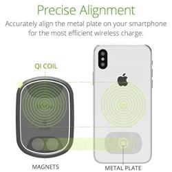 iOttie ITap 2 Wireless Magnetic Qi Wireless Charging Dashboard Mount || Compatible with IPhone XS XR X Max Samsung S10 S9 + Smartphones | + Dual Car Charger