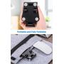 Foldable Phone Stand 2 Pack, Angle Height Adjustable Cell Phone Desk Holder, Portable Metal Aluminum, Mobile Phone Holder Cradle Dock with Non-Slip Base for iPhone, All Android Smartphone- Black