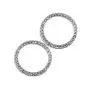 2x Personality Car Interior Emblem Crystal Ring Sticker,Automotive Parts Start Engine Ignition Button Key & Knobs Key Ignition & Knob Bling Ring, Car Glam Interior Accessory, Unique Women Gift(Silver)