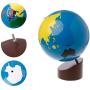 LANDUM Globe Montessori Geography Material Kids Early Learning Toy Of World Parts Multicolor