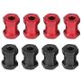 4Pcs RC Car Wheel Hub Adaptor, RC Wheel Hex Hub Metal Adaptor for Traxxas Hsp Redcat Remote Control Crawler Upgrade Part(17mm)