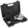 ARES 10005 - Metal Hole Punch Set - 3/32-Inch to 9/32-Inch Punches and Dies Included - For Aluminum, Brass, and Steel Sheet Metal and More ARES 10005 - Metal Hole Punch Set - 3/32-Inch to 9/32-Inch Punches and Dies Included - For Aluminum, Brass, and Steel Sheet Metal and More