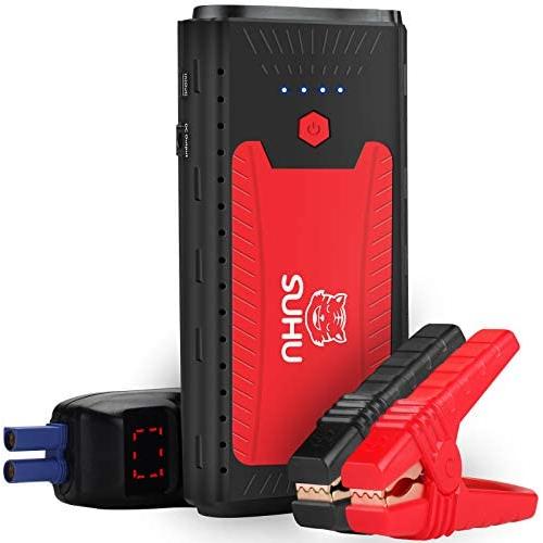 SUHU Car Battery Jump Starter, 1500A Peak Car Booster for Up to 7.0L Gas or 5.5L Diesel Engine, Long Standby Quick Charge 12V Auto Battery Booster, Portable Power Pack for Cars, Trucks, SUV