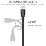 UNBREAKcable Lightning Cable iPhone Charger- [Apple MFi Certified] Ultra-High Lifespan 2.4A Charge iPhone Cable Compatible with iPhone Xs/XS Max/XR/X/ 8 8 Plus/ 7 7 Plus/iPad/iPod - 3.3ft 1M Black
