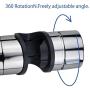 PIH Hand Shower Bracket for Slide Bar Adjustable 22-25MM O.D, Chrome Plated
