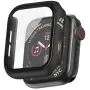 Compatible With Apple Watch Series SE/6/5/4 44mm Case With Screen Protector, Tempered Glass Matte Hard PC Cover, Black Compatible With Apple Watch Series SE/6/5/4 44mm Case With Screen Protector, Tempered Glass Matte Hard PC Cover, Black
