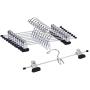 Cocomaya 13 Inch Heavy Duty Add-on Stackable Metal Trousers Hanger, Pants Hanger, Skirt Hanger with Extra Strong Clips, Pack of 10… (Black)