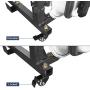 Hooke Road Door Hanger Storage Rack Movable Cart Door Holder Sliding Bracket Compatible with Jeep Wrangler JK JL & Gladiator JT 2007-2021