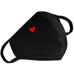 Fashion Cotton Face Protection Unisex Washable Reusable with Cute Heart Pattern