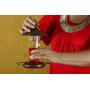 Prime Durable Hanging Metal & Bottle Glass Hummingbird Feeder Most Visited Place to Your House & Outdoor Garden Watch Birds from Your Window Features 4 Red Flower Feeding Ports 11 Fluid Oz Capacity