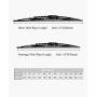 OEM Quality 21'' + 18'' Premium All-Seasons Metal Frame Windshield Wiper Blades(Set of 2)