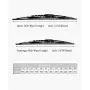 OEM Quality 21'' + 18'' Premium All-Seasons Metal Frame Windshield Wiper Blades(Set of 2) OEM Quality 21'' + 18'' Premium All-Seasons Metal Frame Windshield Wiper Blades(Set of 2)