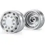 SHYOSUCCE 2PCS Metal Front Wheel Rim Hub 1/14 RC Car Wheel Hub for RC Tamiya 56327 Tractor Truck SHYOSUCCE 2PCS Metal Front Wheel Rim Hub 1/14 RC Car Wheel Hub for RC Tamiya 56327 Tractor Truck