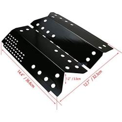 Uniflasy Grill Burners Tube Pipe, Heat Plate Shield Tent and Crossover Carry Over Tube Replacement Parts Kit for Stok SGP4330SB, SGP4331, SGP4130N, Stok Quattro 4 Burner Grills