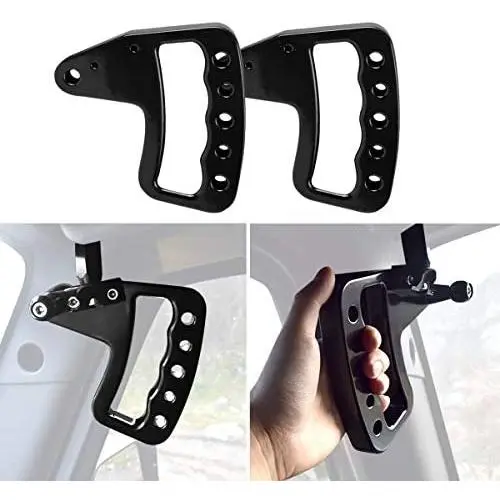 AMERICAN MODIFIED New Style Black Front Grab Handle Compatible with 2007-2018 Jeep Wrangler JK JKU & Unlimited Rubicon Sahara Sports- Pair AMERICAN MODIFIED New Style Black Front Grab Handle Compatible with 2007-2018 Jeep Wrangler JK JKU & Unlimited Rubicon Sahara Sports- Pair