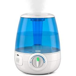 Vicks Filter-Free Ultrasonic Cool Mist Humidifier, Medium Room, 1.2 Gallon Tank – Visible Cool Mist Humidifier for Baby, Kids and Adult Rooms, Bedrooms and More, Works with Vicks VapoPads
