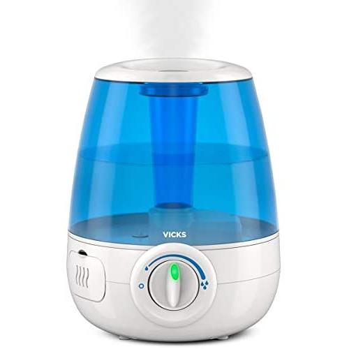 Vicks Filter-Free Ultrasonic Cool Mist Humidifier, Medium Room, 1.2 Gallon Tank – Visible Cool Mist Humidifier for Baby, Kids and Adult Rooms, Bedrooms and More, Works with Vicks VapoPads