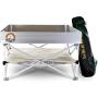 Pop-Up Fire Pit | Portable and Lightweight | Fullsize 24 Inch | Weight 8 lbs. | Never Rust Fire Pit | Included Heat Shield for Leave No Trace Fires (Pop-Up Fire Pit + Heat Shield)