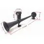 AIHOME Car Horn Super Loud Air Horn 150DB Truck horn 45cm Chrome Zinc Black Single Trumpet Truck Air Horn with Compressor Electric Metal Horn loudspeaker for Any 12V Car Lorry Train Boat Moto etc AIHOME Car Horn Super Loud Air Horn 150DB Truck horn 45cm Chrome Zinc Black Single Trumpet Truck Air Horn with Compressor Electric Metal Horn loudspeaker for Any 12V Car Lorry Train Boat Moto etc