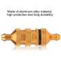 V GEBY RC Oil Fuel Filter, Alloy Aluminum Oil Nitro Fuel Filter Fit for 1/8 1/10 Scale RC Crawler Buggy Car Upgrade Parts(Gold)