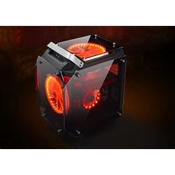 CONISY 120 mm Computer Case Cooling Fan Ultra Quiet LED PC Gaming High Airflow Fans (Orange)