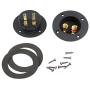 PIXNOR DIY Home Car Stereo Screw Cup Connectors Subwoofer Plugs 2-Way Speaker Box Terminal Binding Post, Pack of 2 (Black)