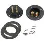 PIXNOR DIY Home Car Stereo Screw Cup Connectors Subwoofer Plugs 2-Way Speaker Box Terminal Binding Post, Pack of 2 (Black)