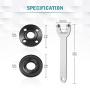 Lenink Grinder Outer Lock Flange Nut,Grinder Nut Compatible with Black & Decker Dewalt Milwaukee Makita 193465-4 Bosch Ryobi,Grinder Wrench Spanner + Metal Outer Inner Lock Nut Kit(5 pcs) Lenink Grinder Outer Lock Flange Nut,Grinder Nut Compatible with Black & Decker Dewalt Milwaukee Makita 193465-4 Bosch Ryobi,Grinder Wrench Spanner + Metal Outer Inner Lock Nut Kit(5 pcs)