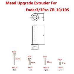 HICTOP Upgraded Replacement Aluminum MK8 Extruder Drive Feed for Creality 3D Printer Ender 3/3Pro CR-10, CR-10S, CR-10 S4, and CR-10 S5