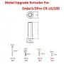 HICTOP Upgraded Replacement Aluminum MK8 Extruder Drive Feed for Creality 3D Printer Ender 3/3Pro CR-10, CR-10S, CR-10 S4, and CR-10 S5