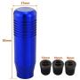 Lunsom Metal Car Gear Head Aluminum Alloy Short Stick Shift Handle Knob Fit Most Automatic Manual Transmission Vehicle (Blue)