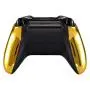 eXtremeRate Chrome Gold Top Shell Front Housing Faceplate Replacement Parts with Side Rails Panel for Xbox One X & One S Controller (Model 1708)