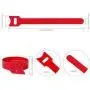 BALABALA 100 PCS Reusable Fastening Cable Ties, Microfiber Cloth 6-Inch Hook and Loop Cord Ties for Tablet Laptop PC TV Home Office Electronics Wire -5 Colors BALABALA 100 PCS Reusable Fastening Cable Ties, Microfiber Cloth 6-Inch Hook and Loop Cord Ties for Tablet Laptop PC TV Home Office Electronics Wire -5 Colors