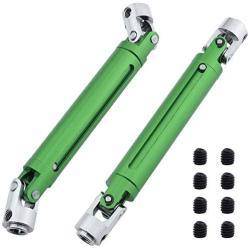 Hobbypark Machined Aluminum Center Drive Shaft for Redcat Everest Gen7 Sport / Pro Upgrade Parts (Set of 2) (Green)