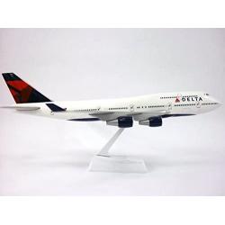 Delta (07-Cur) Boeing 747-400 Airplane Miniature Model Snap Fit 1:200 Part#ABO-74740H-019