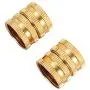 Metal Garden Hose to Hose Fitting Connect, Double Female Quick Swivel Connector Adapter Thread Size 3/4'' x 3/4'' Pipe,Female Quick Connector for Hose Metal Garden Hose to Hose Fitting Connect, Double Female Quick Swivel Connector Adapter Thread Size 3/4'' x 3/4'' Pipe,Female Quick Connector for Hose