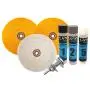 6 Inch Buffing Wheel Kit for Bench Grinder and Drill with 3 Step Hard Metal Polishing Compound 6 Inch Buffing Wheel Kit for Bench Grinder and Drill with 3 Step Hard Metal Polishing Compound