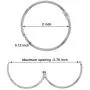 Coideal Metal Circular Shower Curtain Ring, Easy to Open and Close, 20 Pack Silver 2 Inch Diameter Drape Ring Loops for Bathroom, Home Decoration, Movable Clasp Suitable for Fixed Pole (50 mm) Coideal Metal Circular Shower Curtain Ring, Easy to Open and Close, 20 Pack Silver 2 Inch Diameter Drape Ring Loops for Bathroom, Home Decoration, Movable Clasp Suitable for Fixed Pole (50 mm)