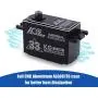 AGFRC 33KG Low-Profile High-Torque Digital-Servo - Programmable Metal Gear for 1/10 RC Drift Racing Car Truck, Control Angle 180° (A65BHL&AGF-SPV2) AGFRC 33KG Low-Profile High-Torque Digital-Servo - Programmable Metal Gear for 1/10 RC Drift Racing Car Truck, Control Angle 180° (A65BHL&AGF-SPV2)