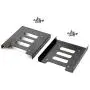 Pasow 2 Pack 2.5'' to 3.5'' SSD HDD Hard Disk Drive Bays Holder Metal Mounting Bracket Adapter for PC (Bracket) Pasow 2 Pack 2.5'' to 3.5'' SSD HDD Hard Disk Drive Bays Holder Metal Mounting Bracket Adapter for PC (Bracket)