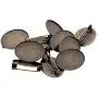 Mystart 10 Pieces Antique Bronze Oval Brooch Safety Pin Backs Bases for DIY Hairpins Brooches