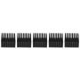 5PCS Aluminum Heat Sink, Aluminum Heat Sink Heatsink Module Cooling Fin Radiator Cooler Fin for Fan PCB Board, 40 x 20 x 40mm Heatsink Thermal (Black)