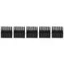 5PCS Aluminum Heat Sink, Aluminum Heat Sink Heatsink Module Cooling Fin Radiator Cooler Fin for Fan PCB Board, 40 x 20 x 40mm Heatsink Thermal (Black)