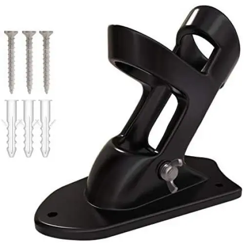 SOURCER Metal Flag Holder, Heavy Duty Black Metal Flag Pole Bracket Mount for House (Black) SOURCER Metal Flag Holder, Heavy Duty Black Metal Flag Pole Bracket Mount for House (Black)