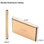 Maxone 250GB Ultra Slim Portable External Hard Drive HDD USB 3.0 for PC, Mac, Laptop, PS4, Xbox one - Gold