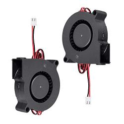 Furiga 3D Printer Fan 24V DC 50X50X15mm 5015 Blower Radial Cooling Fan 1M Cable for Heat Sink 2PCS