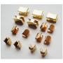 # 10 Solid Brass Golden Zipper Top Stop and Bottom Stop,Zipper Repair Kit,Zipper Slider Retainer (#10)