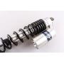 Mallofusa Universal 400mm Pair Motorcycle Air Rear Shock Absorber for Honda Kawasaki Suzuki Yamaha Go Kart Scooters Sport Street Bike Silver Black