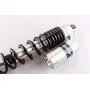 Mallofusa Universal 400mm Pair Motorcycle Air Rear Shock Absorber for Honda Kawasaki Suzuki Yamaha Go Kart Scooters Sport Street Bike Silver Black